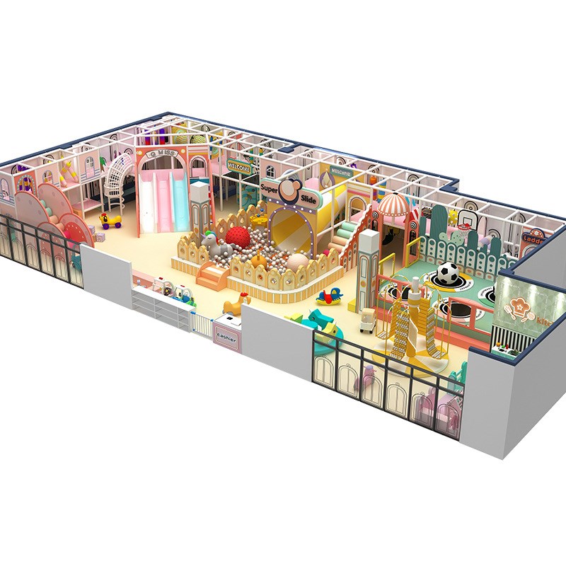 商场儿童乐园中庭设备器材亲子娱乐滑梯器械淘气堡室内大型游乐场