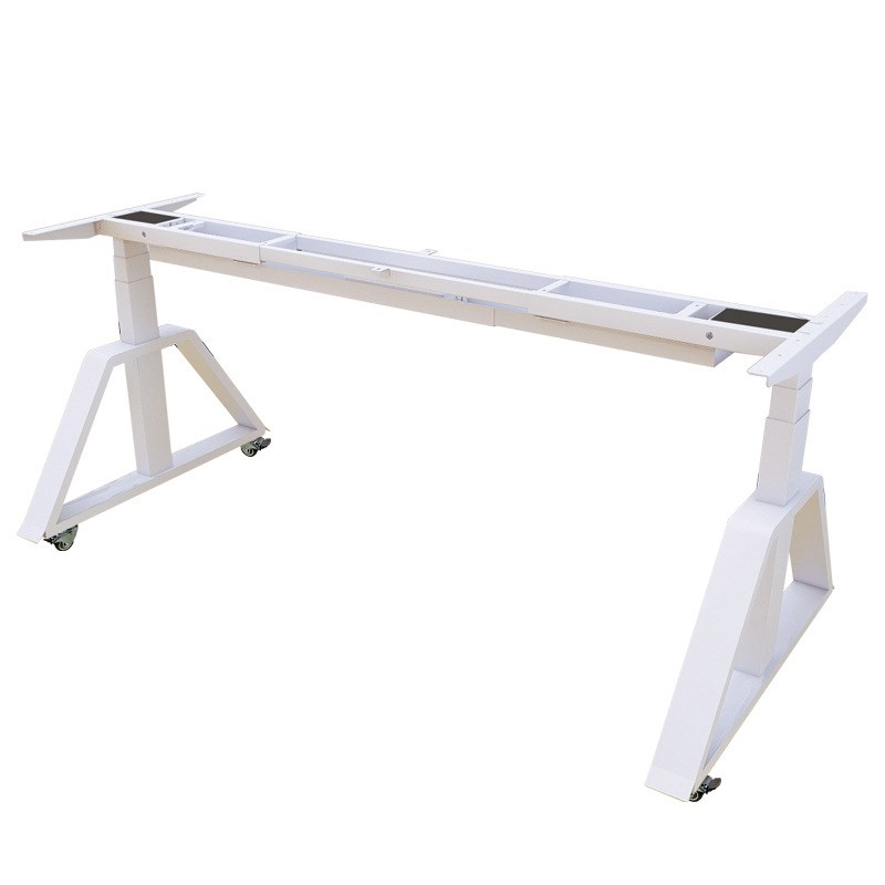 伟博德美DFMAX 电动升降桌架大承重双电机桌腿站立办公实木桌板稳