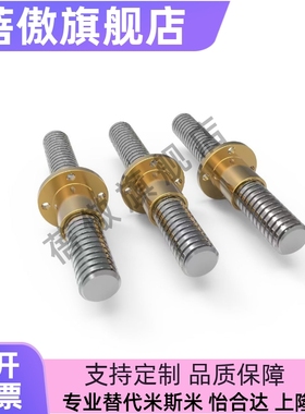 梯形丝杆45号钢 MTSRB8 10 12 14 16 18 20 22 25 28 32 36 40