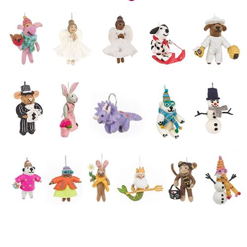 【送礼好物】Feltsogood z第四弹尼泊尔手工制作羊毛毡玩偶包挂件