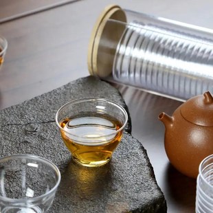 办公室招待品茗航空喝茶杯子耐高温一次性功夫P茶杯带收纳杯架家