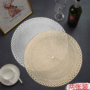 饰垫餐桌垫酒店家用防烫隔热防滑托盘 欧美珍珠餐d垫北欧简奢风装