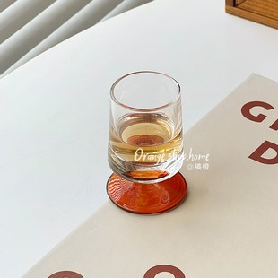透明玻璃矮脚杯家用高颜值小众y白酒杯小号烈酒杯氛围感威士忌杯