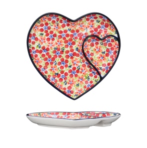 【老刘福利】碧丝粉黛-心型饺子盘