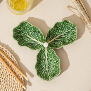 【团长专享】卷心菜-三格小吃碟（绿）