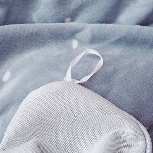 带毛毛的双人7x7被罩加绒 双人单件冬季加厚双面绒双人床单