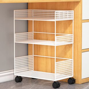 书桌带办公桌可移动置物架轮本下书柜小书架边书桌收纳旁推车落地