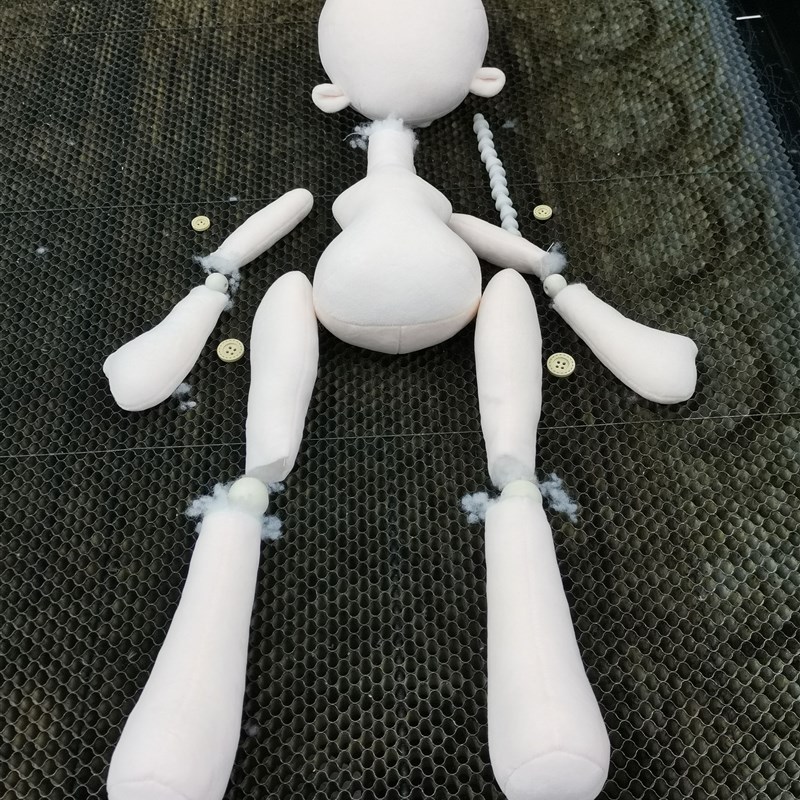 鬼妈妈素体玩偶成品50cm纽扣珠子棉花娃娃素M体成品3D开版第五人