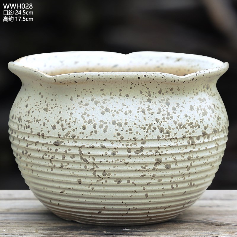 特大号多肉群生专l用花盆陶瓷阳台庭院家用特大口径绿植紫砂盆景