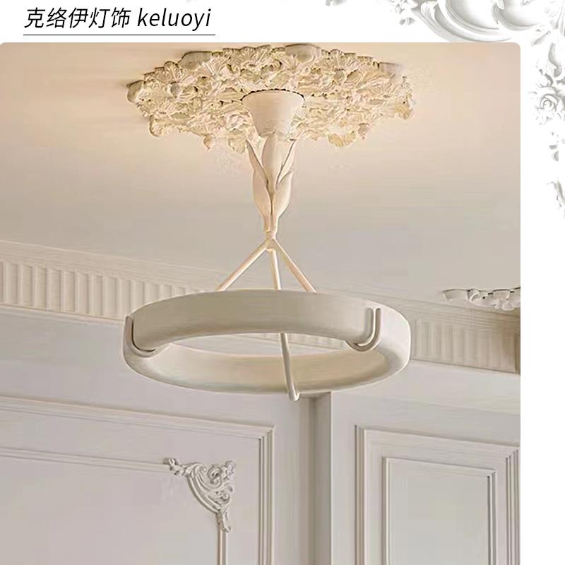 法式Athena Calderone石膏客厅吊灯复古设计师轻奢别墅卧室餐厅灯