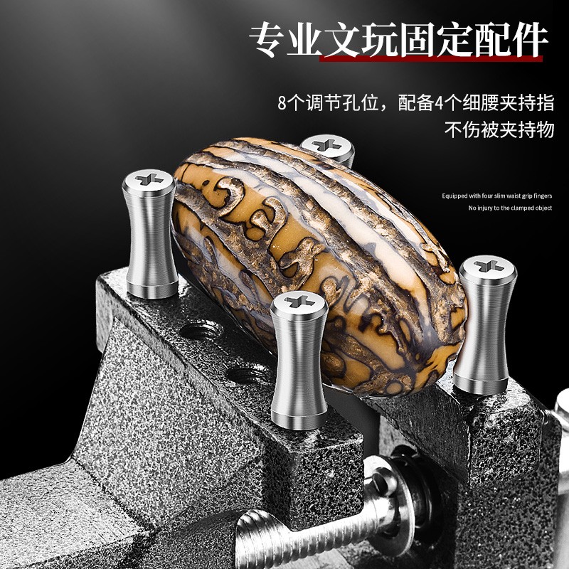 小台钳小型台虎钳家用平口工作台夹具迷你工业级T多功能精密桌虎