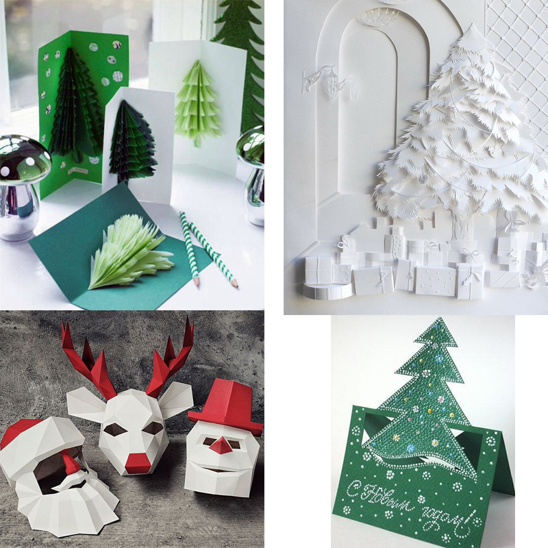 250克全开A3 A4 圣诞彩色卡纸幼儿园手工纸 DIYW贺卡装饰背景