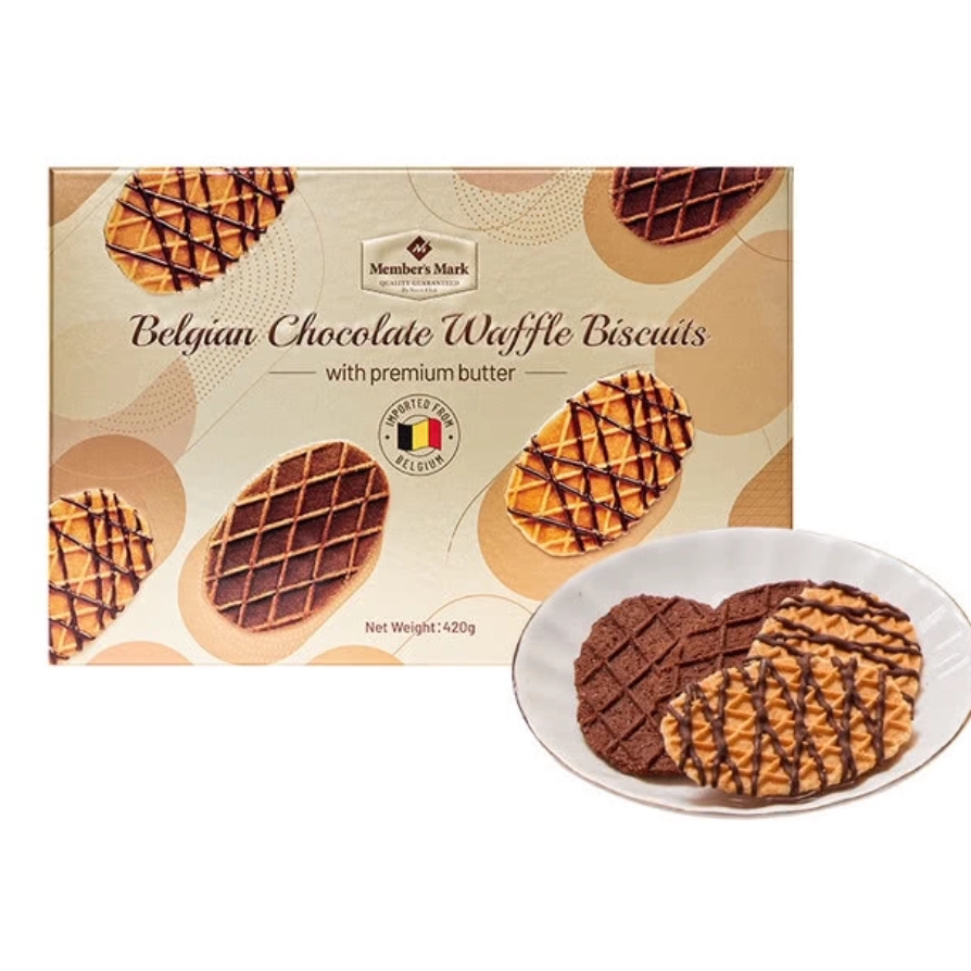 山姆 MM比利时混合巧克力薄脆华夫饼干礼盒混合巧克力制品