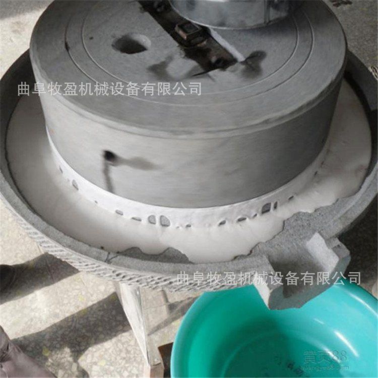 半自动商用石磨面粉机传统豆腐豆花磨浆机黄金玉米饼石磨机豆腐脑