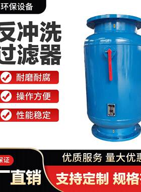 立式直通式反冲洗除污器  管道除污器全自动压差式自动排污过滤器