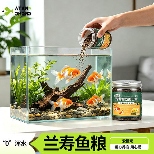 兰寿金鱼饲料专用食高蛋白