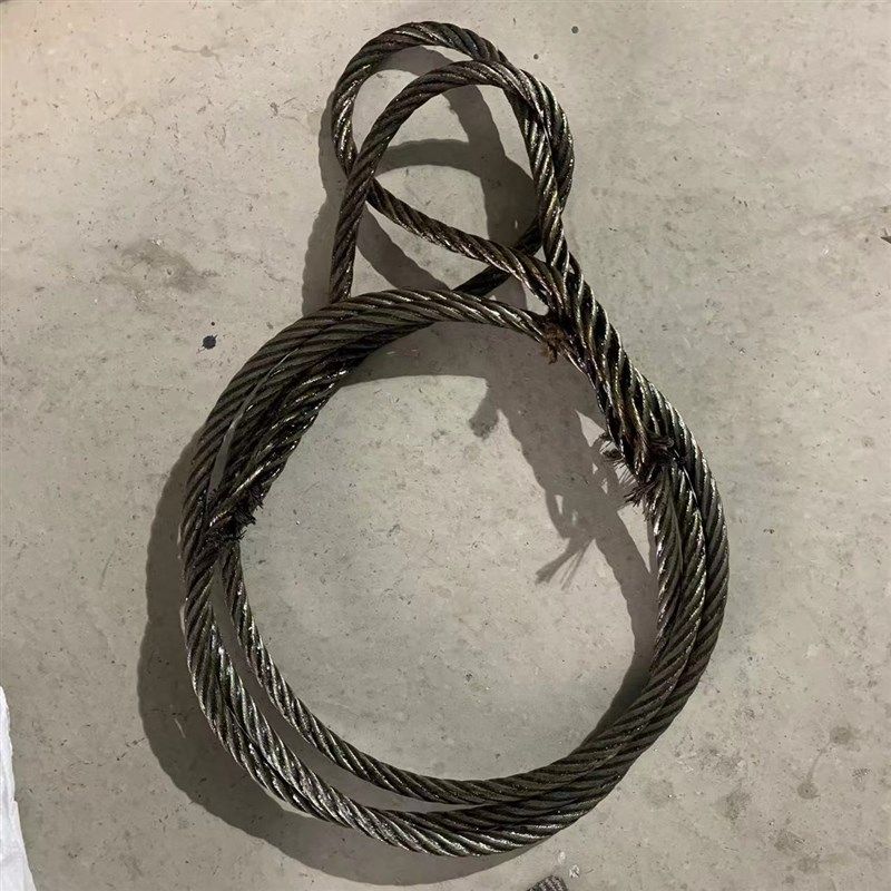 重钢丝绳吊具吊车插编钢丝油绳耐磨强度挖油绳吊绳