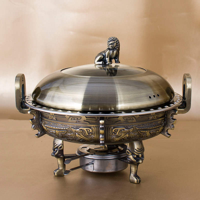 固体酒精炉仿古铜色中华鼎酒店用干锅学生宿舍小火锅家用炉,厨房/烹饪用具,火锅,淘宝优惠券,粉丝福利购,淘宝优惠卷