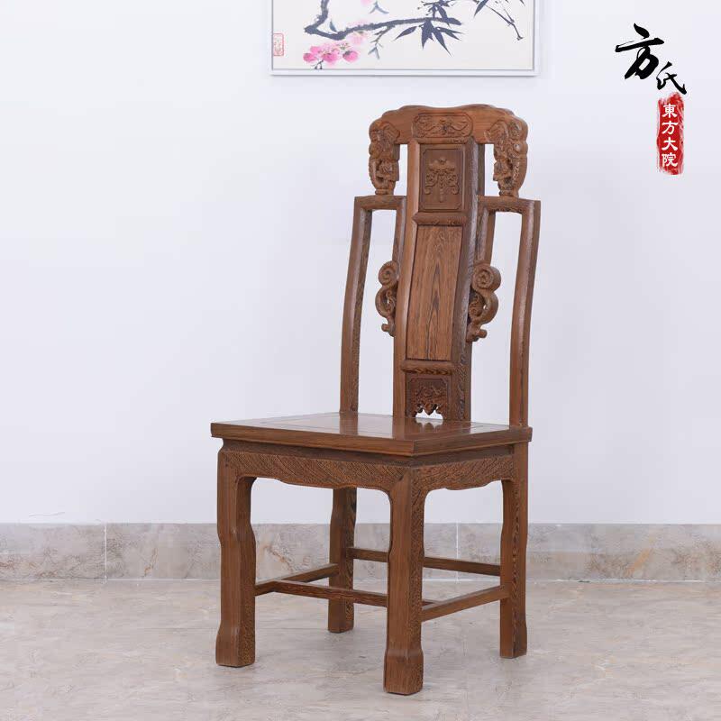 鸡翅木象头餐椅 实木 明古典
