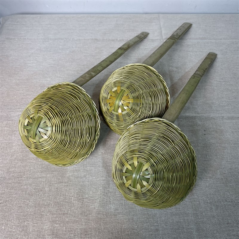 湖南特产米粉漏斗漏勺米粉面条工具竹编网漏烫勺煮粉煮面