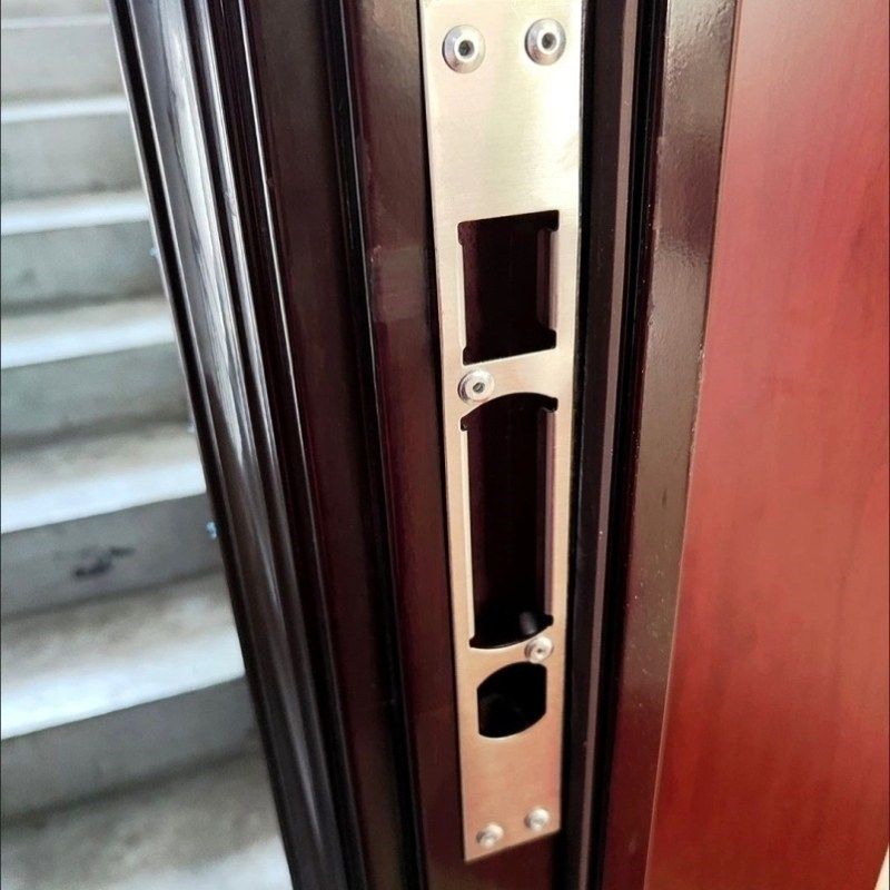 装饰条门框通用型防盗门指纹锁锁体锁片锁具压边条