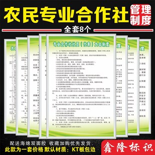 农民合作社管理规章制度牌理事会工作制度合作社档案财务管理