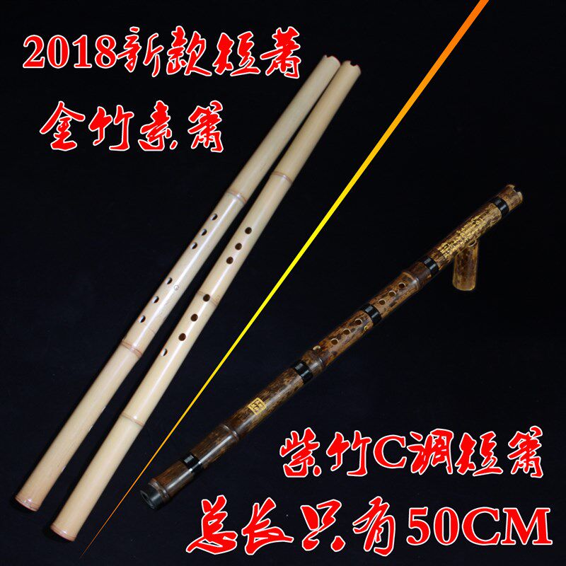 易吹响一紫竹短箫 洞箫初学古朴竹萧调短萧 金竹调箫