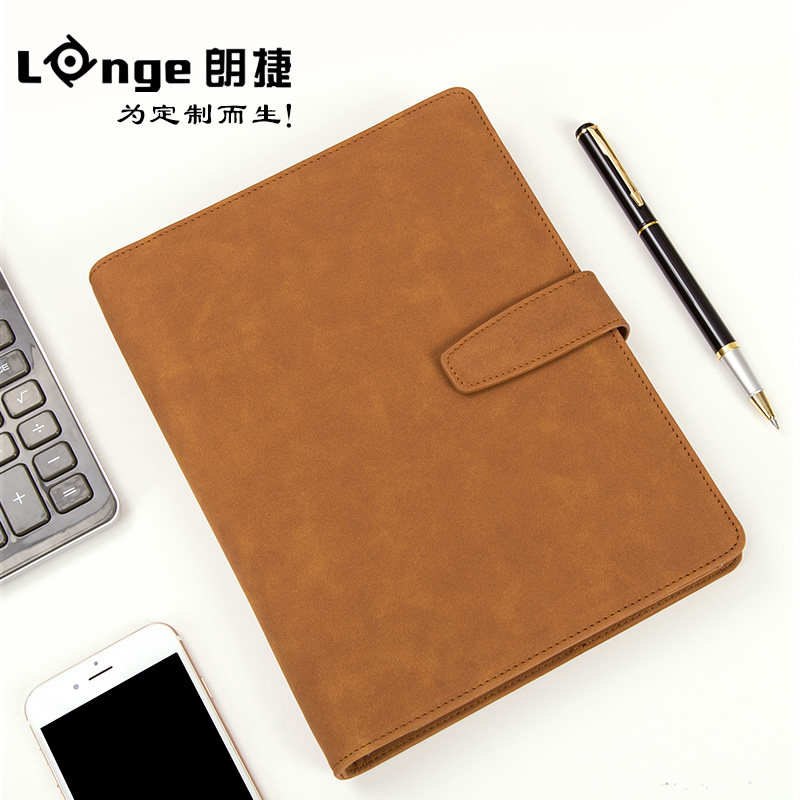 皮质活页笔记本本子文具拆卸活页商务记事本创意日记本加厚工作会
