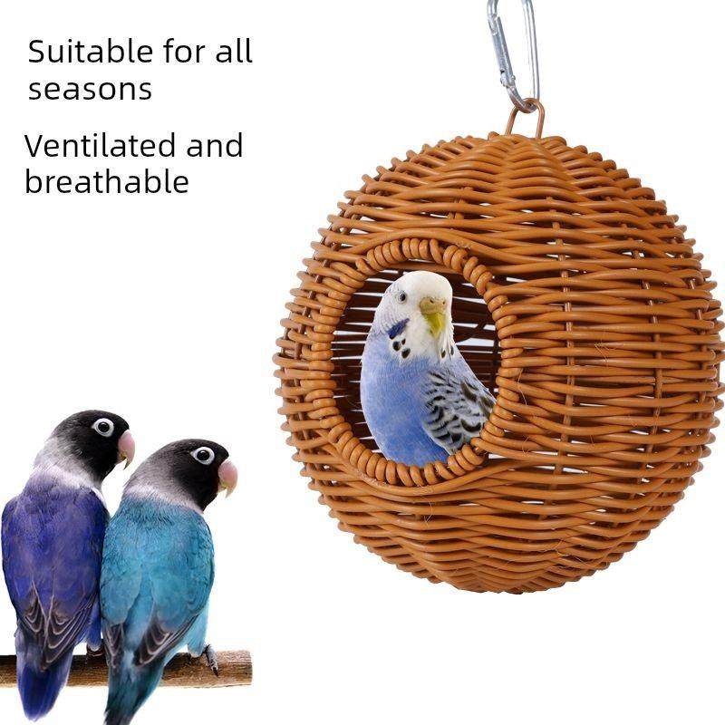 藤编四季通用鸟窝鹦鹉窝藤条耐咬夏季沙发牡丹玄凤虎皮悬挂睡窝窝,宠物/宠物食品及用品,鸟窝,淘宝优惠券,粉丝福利购,淘宝优惠卷