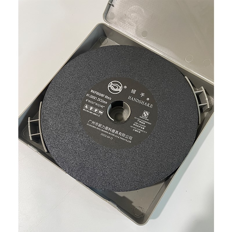 握手牌切割片磨床小平面7寸8寸手摇砂轮片带网切割钢片超薄型200