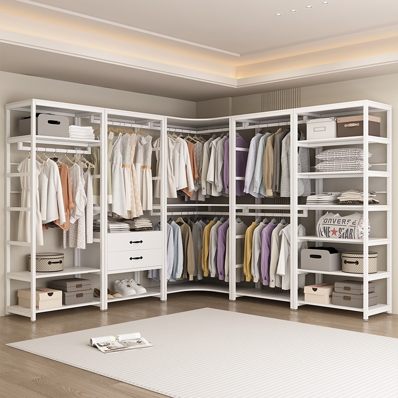 步入式衣帽架家用卧室衣帽间落地式架子开放式衣柜层挂衣架