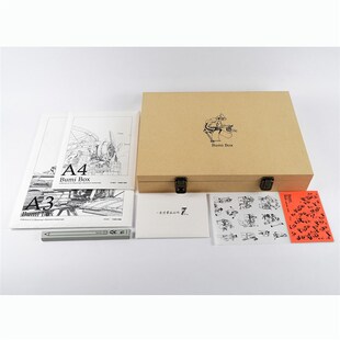 布米盒子知名艺术家李超雄精选手稿素描创作礼盒装