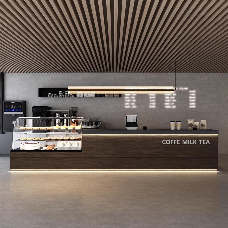 咖啡店面包店吧台接待台甜品店收银台店奶茶店前台操作台