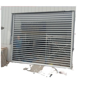 天津卷帘门 铝卷门 卷铁门 抗风卷帘门 家用铝合金车库门安装