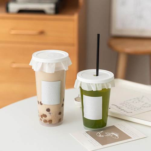 一次性网红加厚透明注塑奶茶杯子ins风美式咖啡外卖防漏冷热饮杯