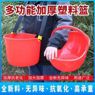 便捷式撒肥料桶撒化肥桶摘果桶施肥神器塑料桶人工撒肥神器新款