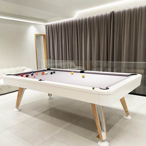 安道尔台球桌标准成人美式黑八花式九球家用桌球台标准型