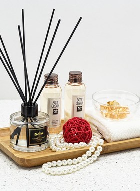 样板房装饰摆件酒店卫生间洗手台软饰品样板间浴室柜香薰托盘套装