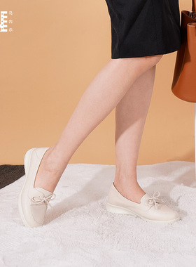 芭蕾舞【暴走鞋】【超能小太阳】MARTNIEL平底纯色乐福鞋简约