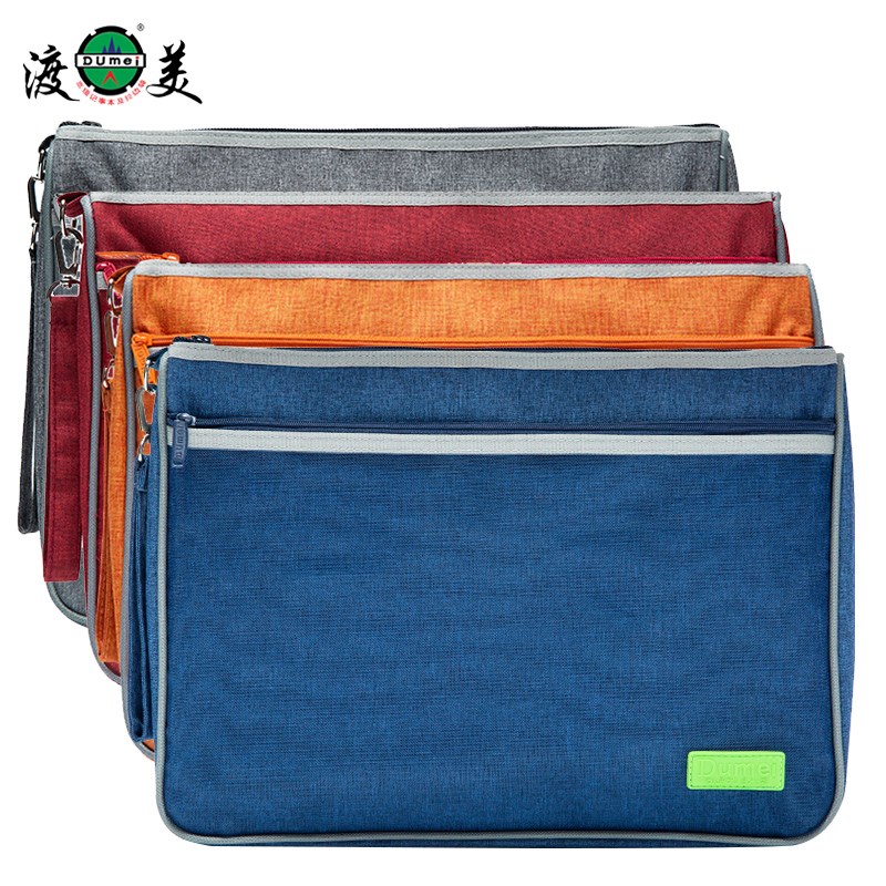 dumei渡美NF-1302A立体加宽牛津布文件袋A4加大高颜值资料事务包