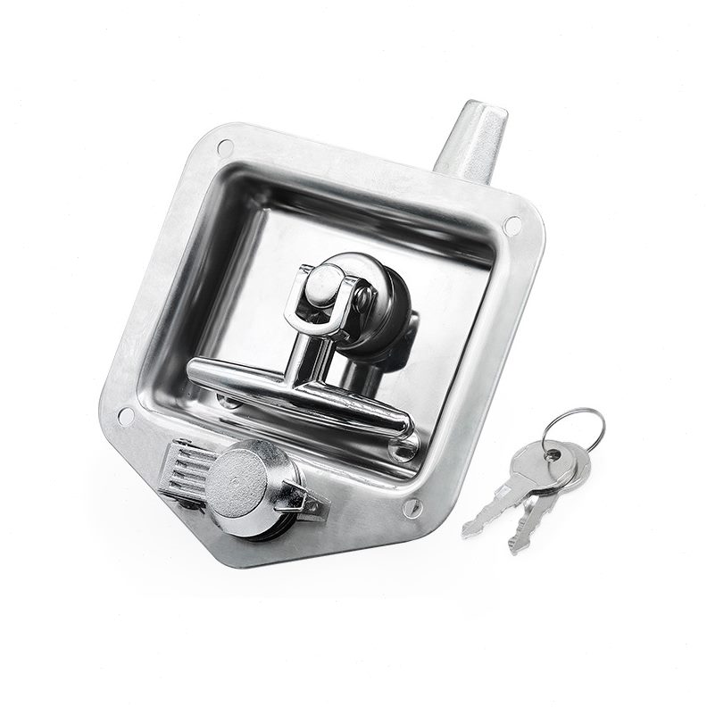 MS858不锈钢工具箱工程车箱式汽车门方锁工程机械门锁T型房车柜锁