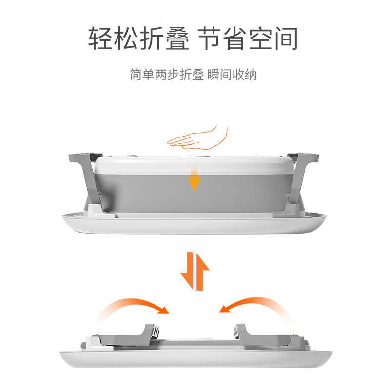 婴儿洗澡盆宝宝浴盆新生儿可折叠加厚冲凉躺托盆小孩可坐躺沐浴桶