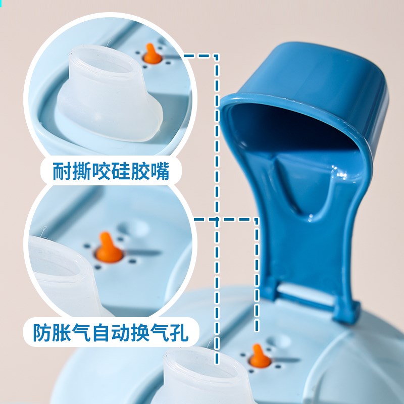 儿童喝水杯宝宝吸管杯防呛婴儿手柄水瓶水壶外出带耐摔学饮水杯子