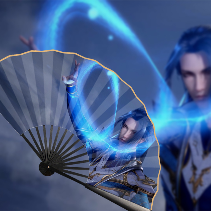 斗罗大陆10寸扇子学生动漫折扇夏唐三小舞女生男生儿童纸扇定制