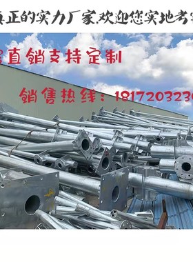 交通标志牌道路指示牌立杆立柱单悬臂F杆路牌监控立杆道路八角杆