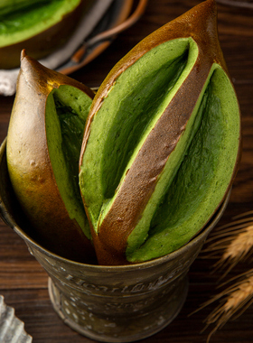 卡布罗森双重抹茶奶酪碱水饱腹强代餐早餐健身代餐零食手作面包