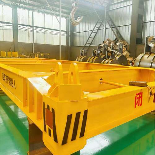 集装箱简易吊具框架梁集装箱吊具龙门吊用钢板吊具平衡梁装卸货