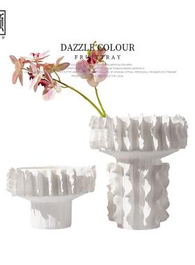 左顾现代简约陶瓷花瓶摆件样板间售楼处工作室客厅玄关家居装饰品