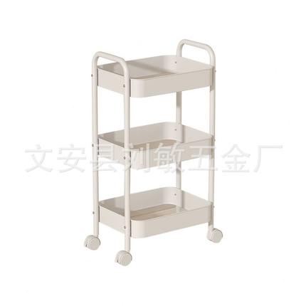 甄选可移动厨房置物架 家用多层收纳储物小推车 落地式蔬菜水果架