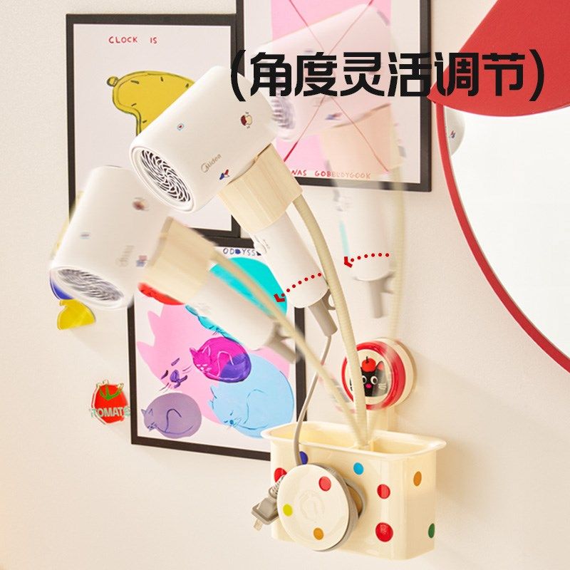 多巴胺吹风机置物架免打孔卫生间浴室电吹风支架吸盘风筒架收纳架,家庭/个人清洁工具,吹风机置物架,淘宝优惠券,粉丝福利购,淘宝优惠卷
